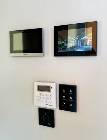 AVANA villa: smart-home and climate control panels